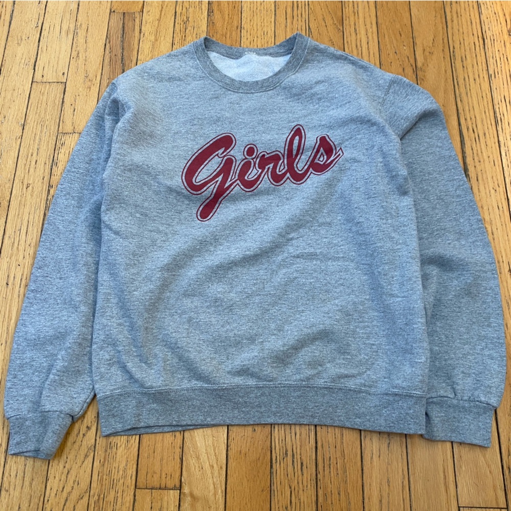 Gray Girls Crewneck Sweatshirt Small